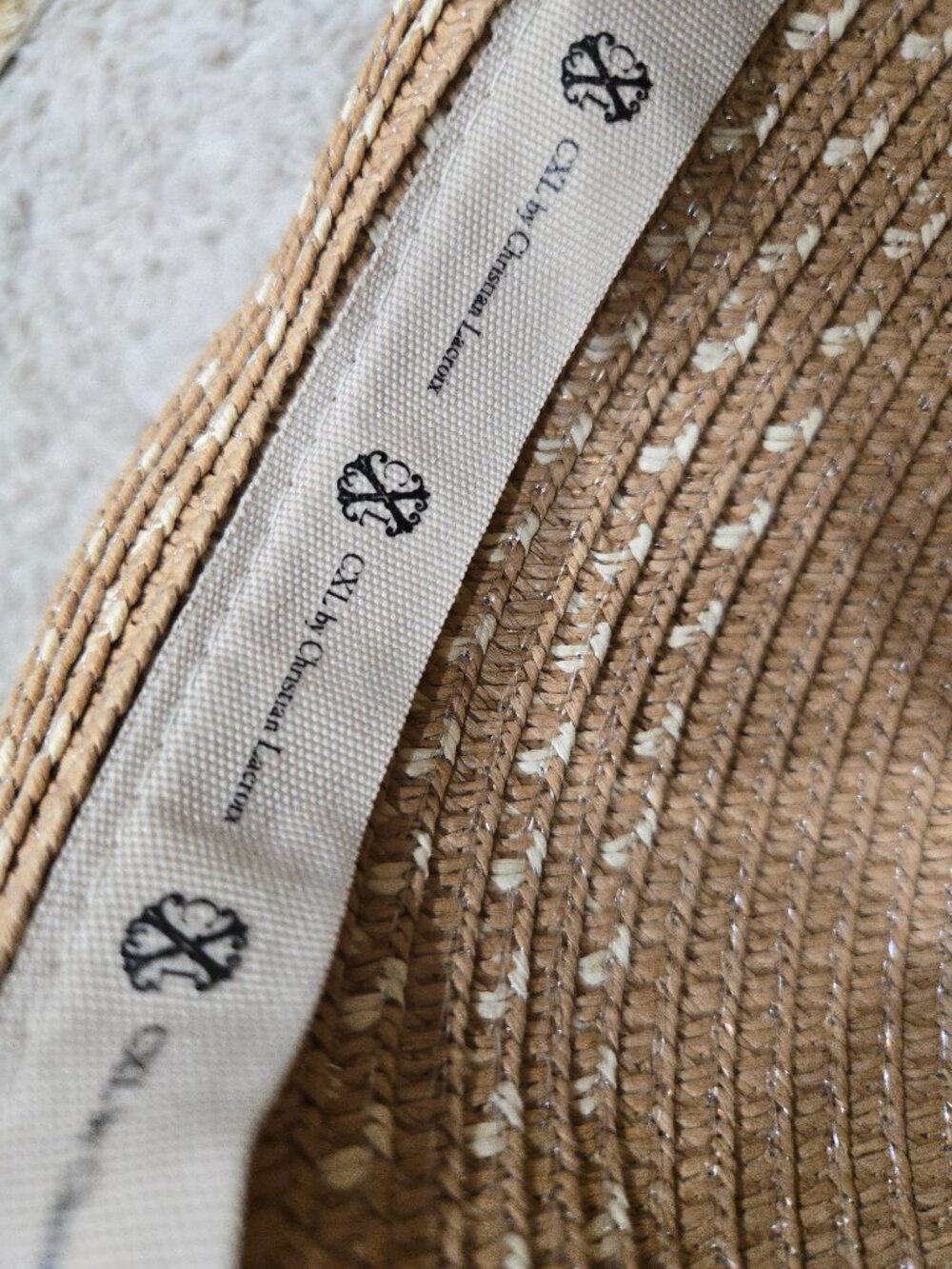 Christian Lacroix CLX Straw Hat Woven Sun Hat Beach Day - Picture 3 of 10